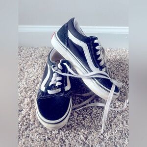 Vans Kids Old Skool Black and White Shoes